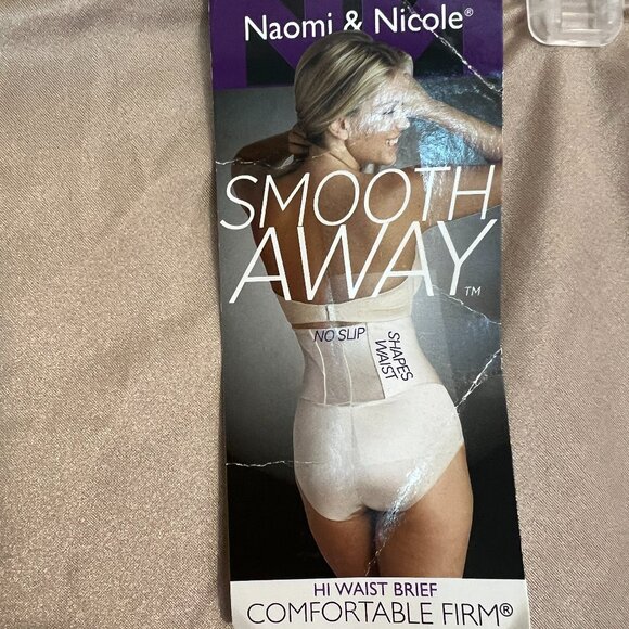 Naomi & Nicole 2XL High Waist Brief Back Magic Style 7115 Nude New - Picture 2 of 7